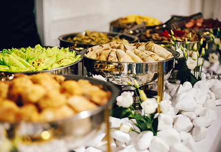 Table With Food for Catering
